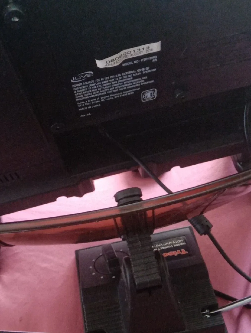 Acer TV/Monitor with Black Frame and Blue Screen Accent